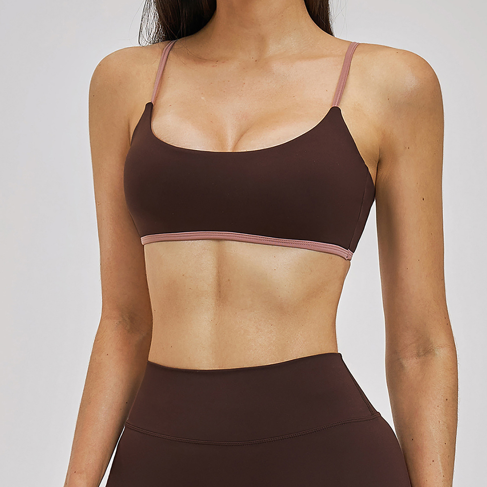 Bralette Triangle Set - セクシーな女性用スポーツブラ、プッシュアップフィットネストップ、ヨガブラ、下着、スポーツトップス、女性用通気性ランニングベスト、ブラレット、ワークアウトジムブラ