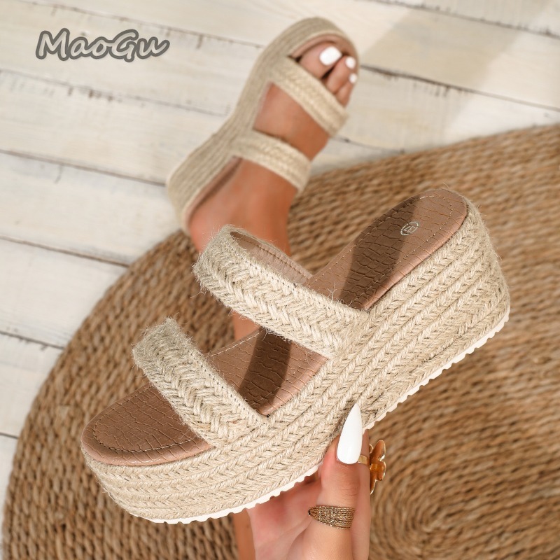 2026 春夏エスパドリーユプラットフォームスライド女性用フ - Wedge Espadrille Women のレビューと価格