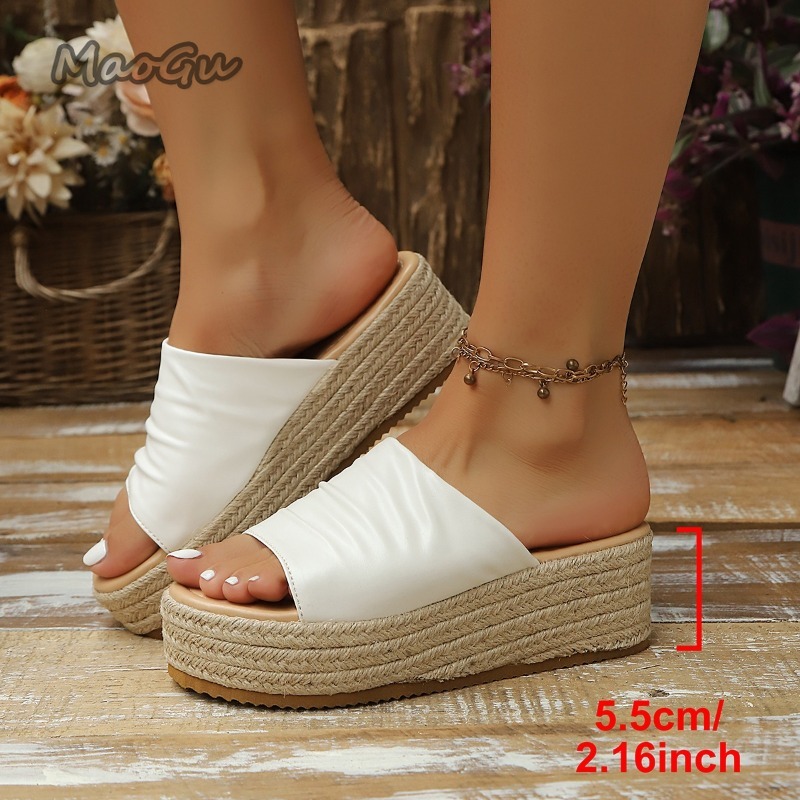 レディース ラッフル エスパドリーユ ウェッジ スライド サ - Wedge Espadrille Women のレビューと価格