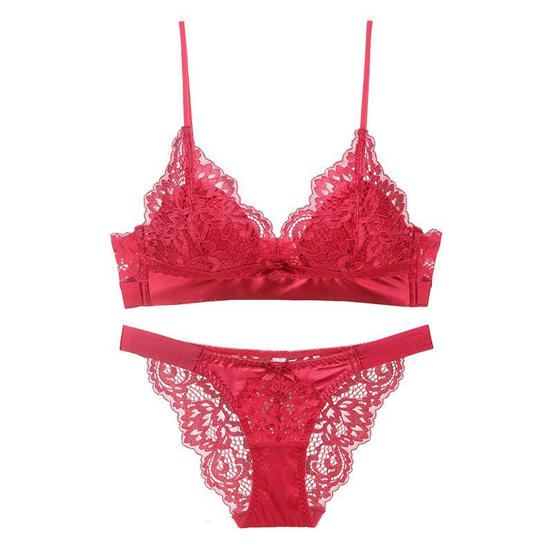フレンチランジェリー Bralette ワイヤレスプッシュア - Bralette Triangle Set のレビューと価格