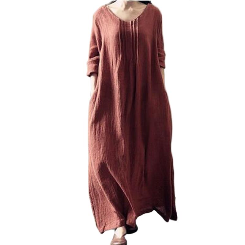 女性のための自由奔放に生きるロングドレス,ヴィンテージ,コッ - Linen Dress Wrap のレビューと価格