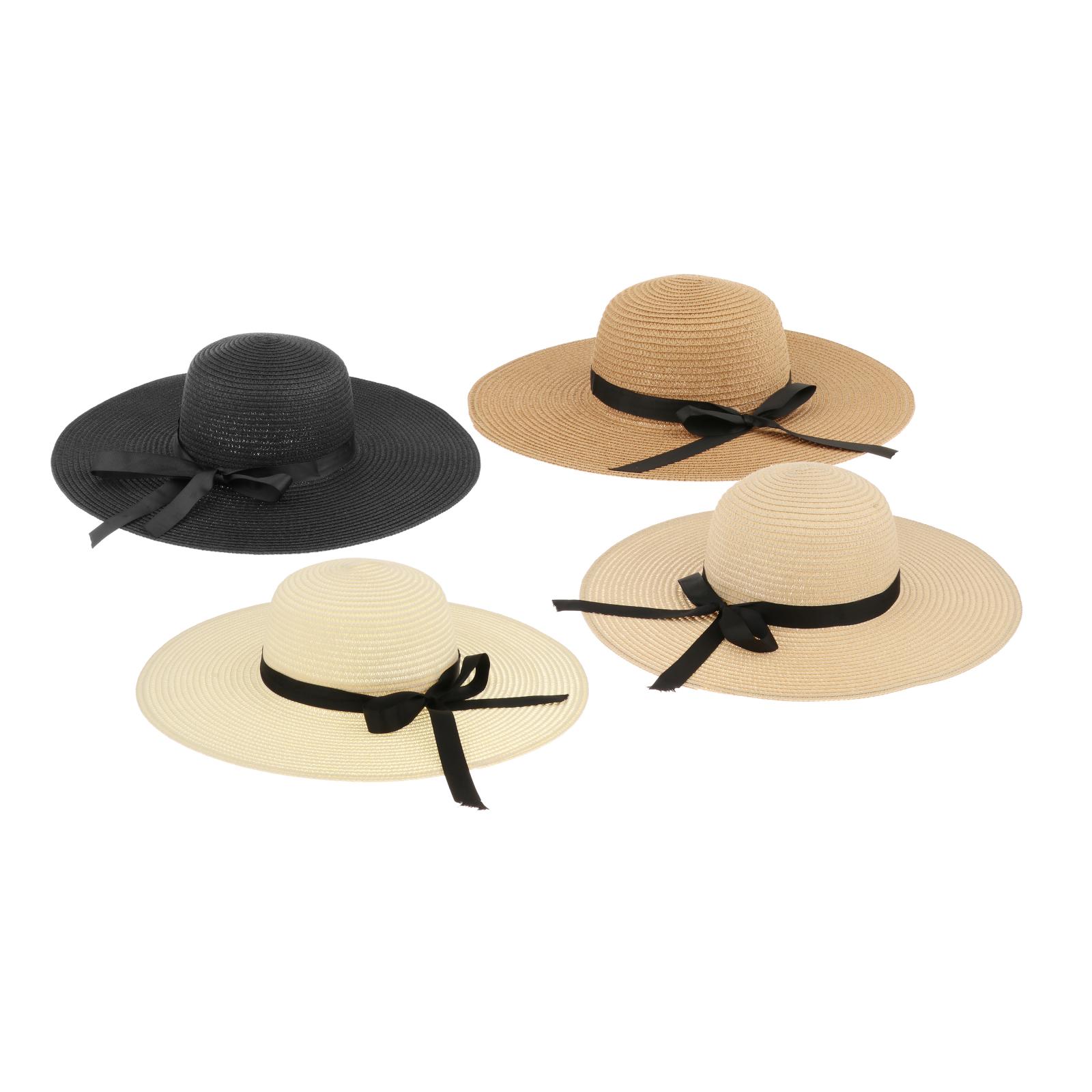 女性用夏用麦わら帽子 バイザー付き 折りたたみ式 ロールアッ - Hat Floppy Wide のレビューと価格
