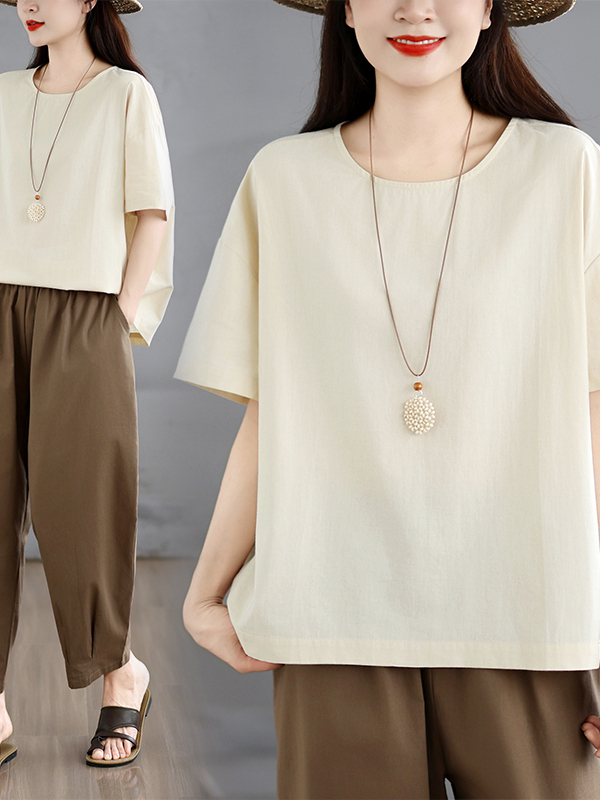 夏のエスニックスタイル レディース ルーズワイドレッグパンツ - Linen Pant Wide のレビューと価格